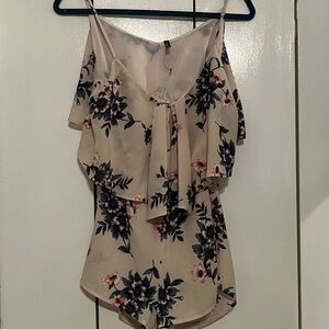 Floral Off-Shoulder Women Top